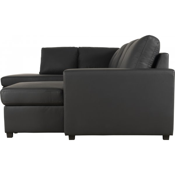 Solna U-sofa i sort PU A3D Solna U-sofa i sort PU A3D