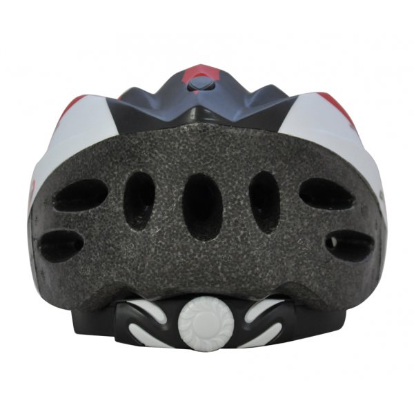Cykelhj�lm Cooper r�d & vit