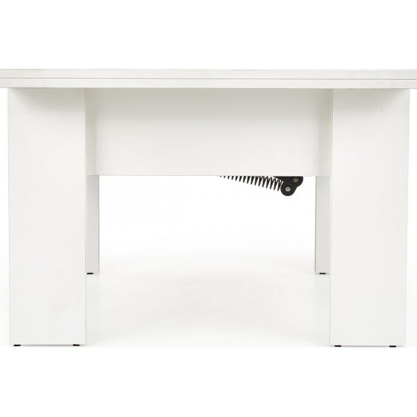 Serafin h�j och s�nkbart soffbord 80-160 x 80 cm - Vit