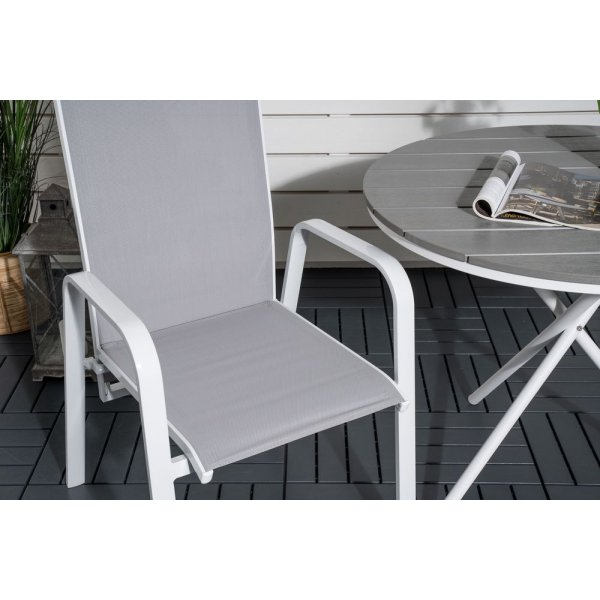 Karmansbo Karmstol – Vit/Grå Karmansbo Karmstol – Vit/Grå