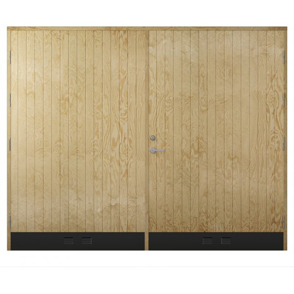 Garageport 18 Lige panel
