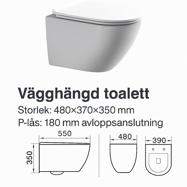Seinä-wc Liva - valkoinen Seinä-wc Liva - valkoinen