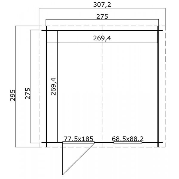 Förråd Abel C - 7,6 m² Förråd Abel C - 7,6 m²