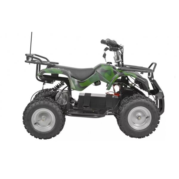 Mini-fyrhjuling - 800W - Camo + Låskätting 8 mm Mini-fyrhjuling - 800W - Camo + Låskätting 8 mm