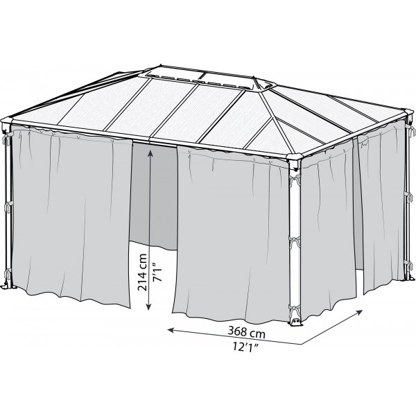 Canopia Myggenet Til Roma Hexagonal Pavillon Canopia Myggenet Til Roma Hexagonal Pavillon