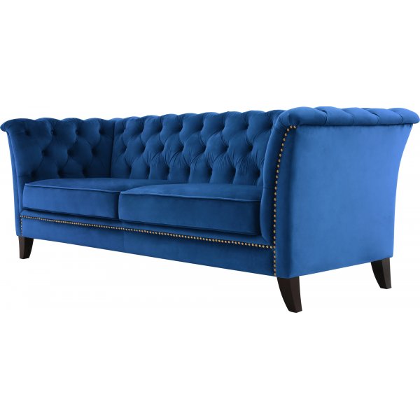 Soffa 3-sits Chesterfield Bl� - Milton