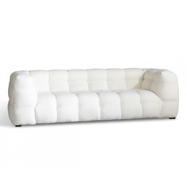 3-sits Soffa Cream Teddy 235 cm