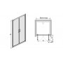 Duschdrrar TX - 5mm glas (uttgende)