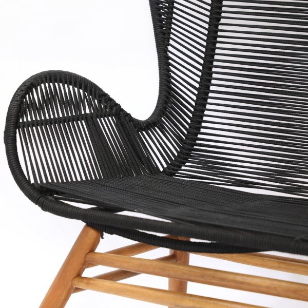 Tallberga fåtölj – Akacia/svart rep Tallberga fåtölj – Akacia/svart rep