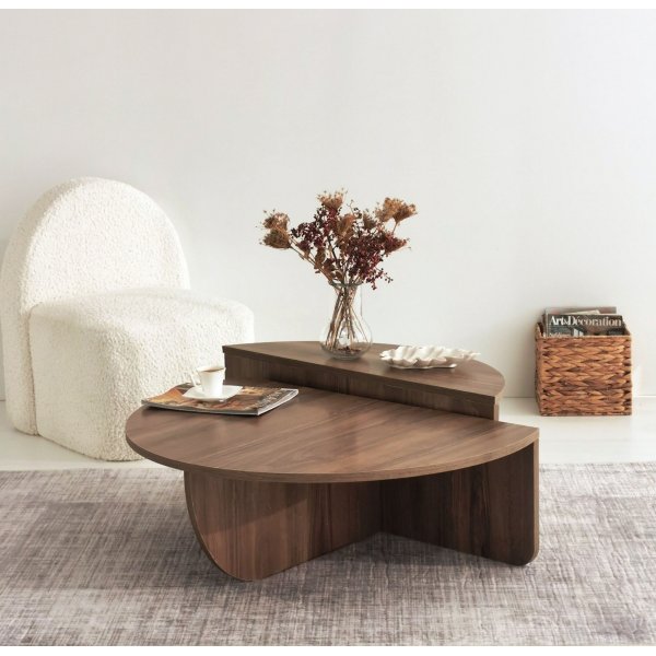 Soffbord i Valn�t 90 x 90 cm - Podium