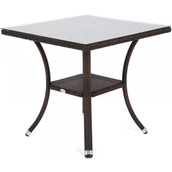 Matgrupp Sumba bord + 4 stolar - Brun melerad