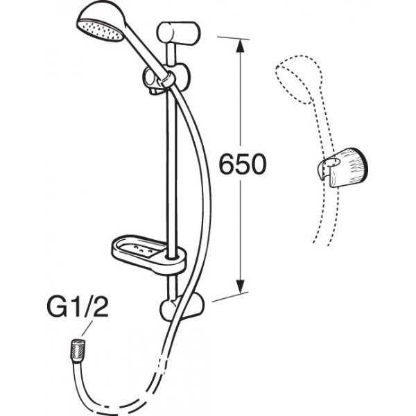 Gustavsberg Nordic brusesæt Gustavsberg Nordic brusesæt
