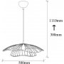 Tell taklampa 6500 - Svart