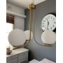Orfeus taklampa - Matt m�ssing/opalvit