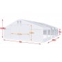 Partytelt i PVC - 8 x 40 m