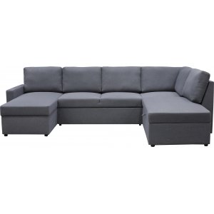 B�ddsoffa U-form m�rkgr� - Dream