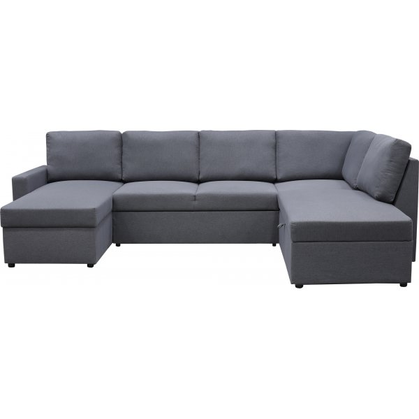 B�ddsoffa U-form m�rkgr� - Dream