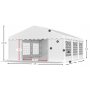 Partyzelt Eco 1 aus PE - 4 x 6 m