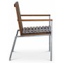 Alva matstol - Teak / Galvaniserat stl