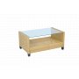 Utesoffgrupp med divan & f�t�lj | Loungeset i konstrotting | Beige
