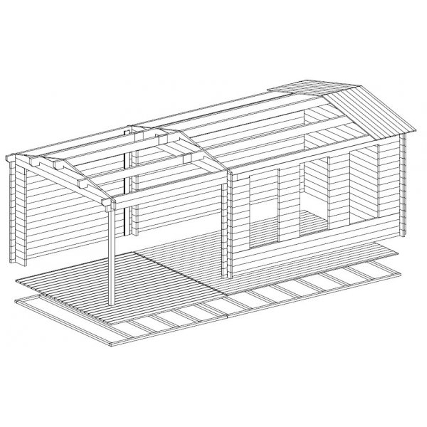 Attefallshus Gösta A - 23 m² Attefallshus Gösta A - 23 m²