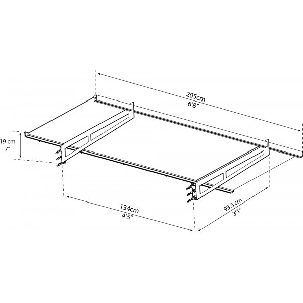 Canopia Bremen Entrétak 0,9 x 2 - Grå/klarglas Canopia Bremen Entrétak 0,9 x 2 - Grå/klarglas