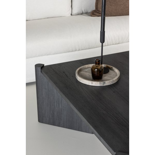 Rogaland soffbord 100 x 100 cm - Svart