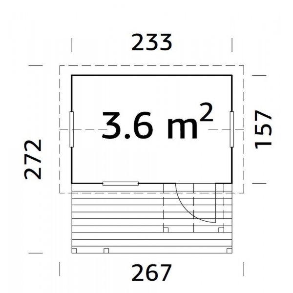 Lekstuga Otto 3,6 m² Lekstuga Otto 3,6 m²