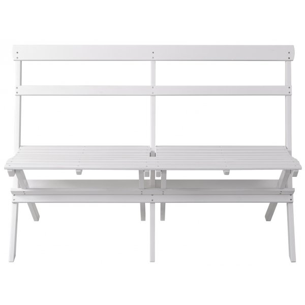 Knohult Outdoor-Sofa | Gartenbank - Weiß + Reinigungsspray für Gartenmöbel Knohult Outdoor-Sofa | Gartenbank - Weiß + Reinigungsspray für Gartenmöbel