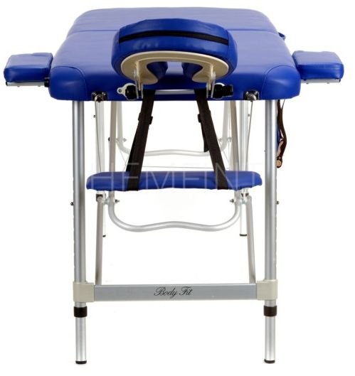 Massagebnk med metallben - 2 zoner - Bl