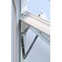 Vridfnster med bgpost - 3-glas - Aluminium - U-vrde: 1,1