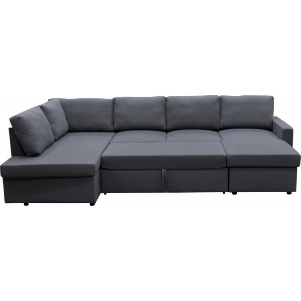 B�ddsoffa U-modell m�rkgr� - T�rn�