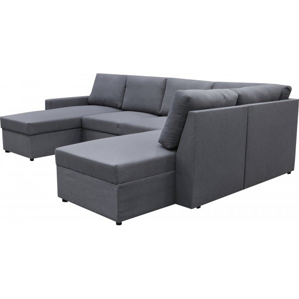 B�ddsoffa U-form m�rkgr� - Dream