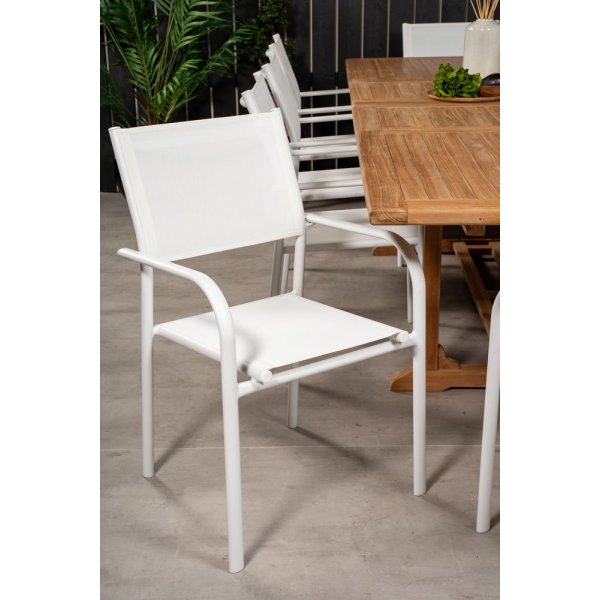 Bjuråker Matgrupp - Vit/Teak - 10 Stolar Bjuråker Matgrupp - Vit/Teak - 10 Stolar