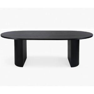Bordsskiva 200x90 cm - svartbetsad ekfanér Bordsskiva 200x90 cm - svartbetsad ekfanér