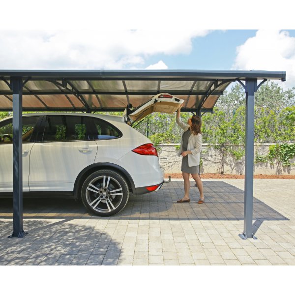 Canopia Arcadia Metal Carport 3,6 x 6,5 - Grå Canopia Arcadia Metal Carport 3,6 x 6,5 - Grå