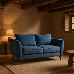 Soffa County 2-sits - Bl� Chenille