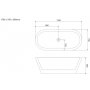 Badkar Wineglass bay - 170 cm