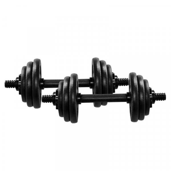 Hantelset - Helsvart - 20 kg Hantelset - Helsvart - 20 kg