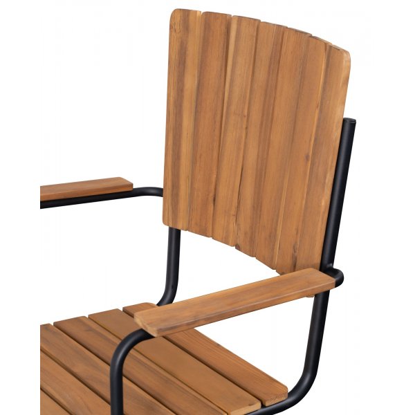 Holmsund Stühle - Schwarz/Akazie + Textilimprägnierung für Outdoormöbel Holmsund Stühle - Schwarz/Akazie + Textilimprägnierung für Outdoormöbel