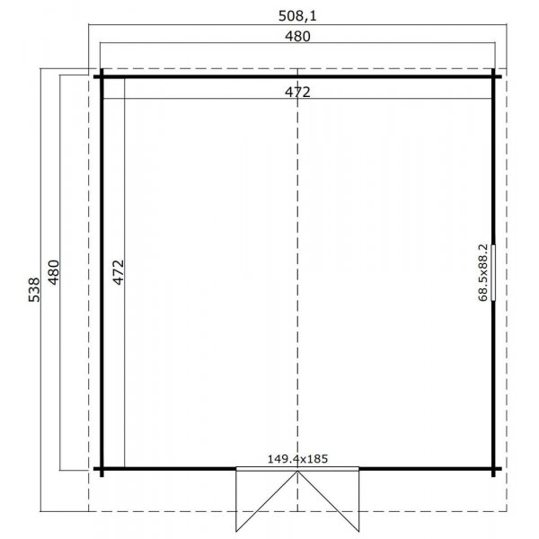 Attefallshus Otto B - 23 m² Attefallshus Otto B - 23 m²