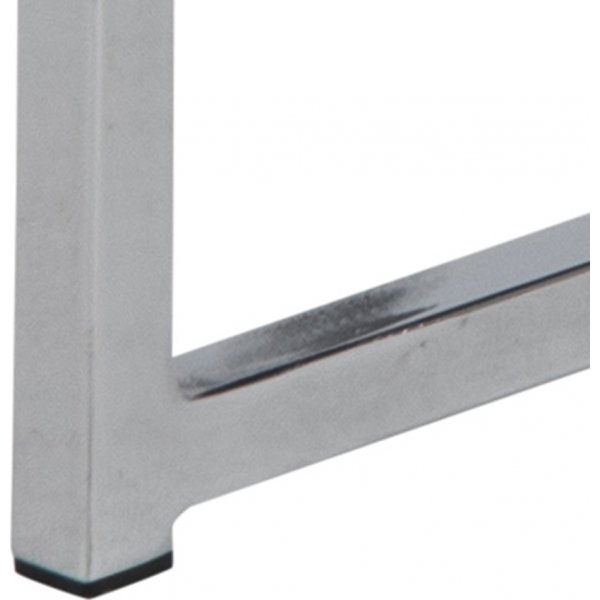 Cross sidobord 50 cm - Krom/svart