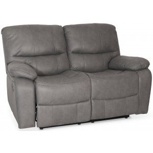 Recliner soffa 2-sits gr� biosoffa