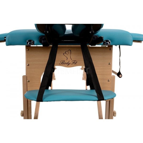 Massagebänk med träben - 3 zoner - Enfärgad Massagebänk med träben - 3 zoner - Enfärgad