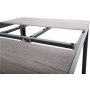 Matgrupp Capri 145 cm - svart/sand, inkl. 6 positionsstolar