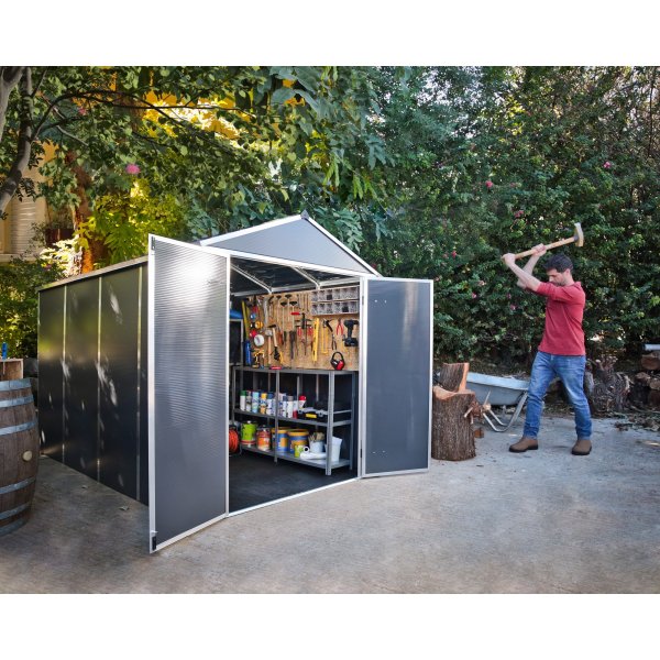 Canopia Rubicon Ultra Durable Værktøjsskur 5,6 m² - Mørkegrå Canopia Rubicon Ultra Durable Værktøjsskur 5,6 m² - Mørkegrå