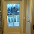 Vår nya, ljusa hall! Dörr med fönster 3-glas - Utåtgående - PVC - U-värde 0,96