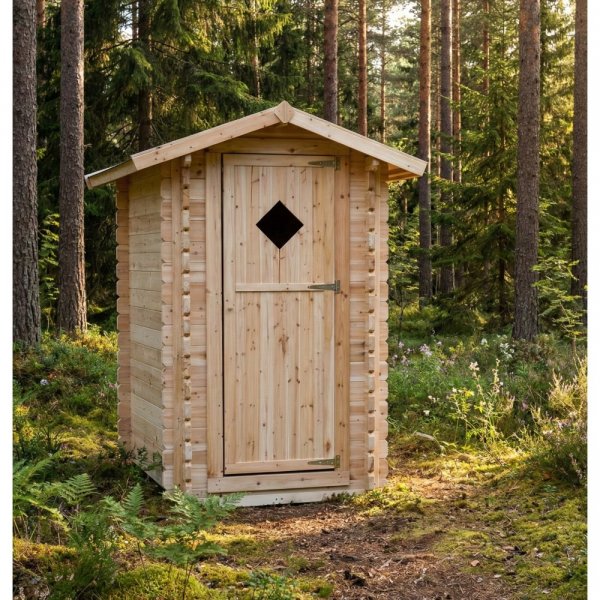 Utedass tr� 128x102x217,8cm - Ventilation & v�dert�ligt tak