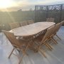 Salt - Ovalt matbord i teak - Bordet r frlngningsbart 180/240 cm
