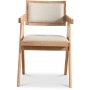 Feel Design Sara karmstol - Whitewash / Linne